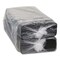 Pactiv Corp. 5.63 in. x 14.16 in. x 0.67 in. No. 7S Foam Supermarket Tray - Black (250/Carton)